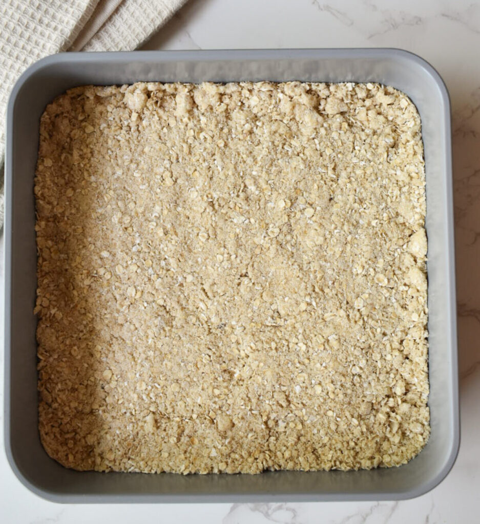 crumble base for strawberry bars