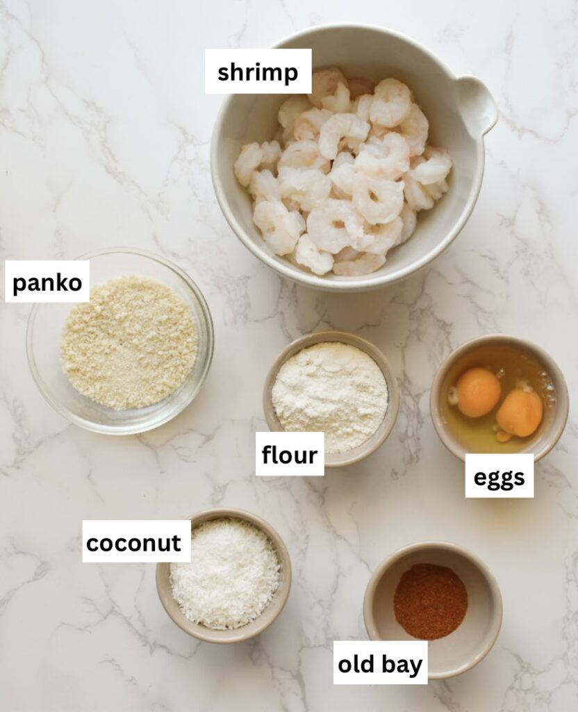 ingredients in air fryer coconut shrimp recipe