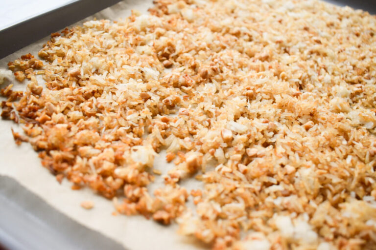 crispy rice made made in the oven