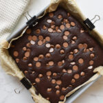 fudgy protein brownies made with cottage cheese