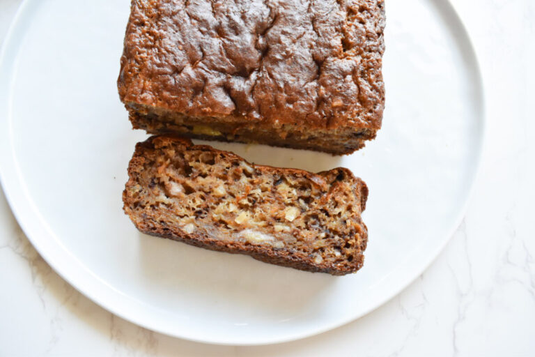 banana bread made with carrots