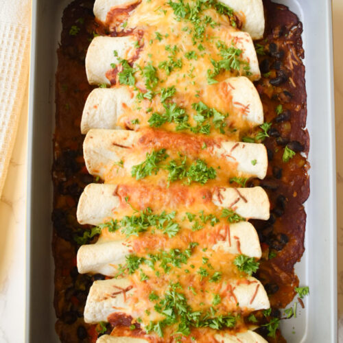 easy vegetarian black bean enchilada recipe