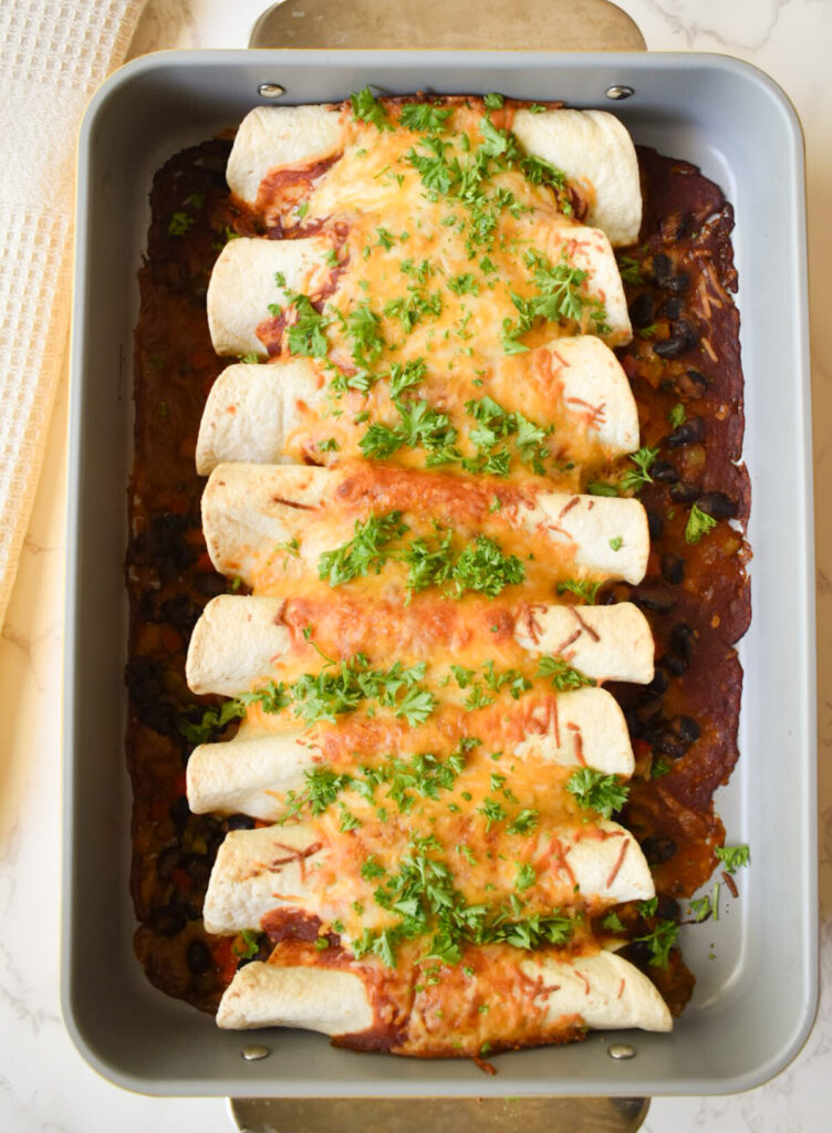 easy vegetarian black bean enchilada recipe