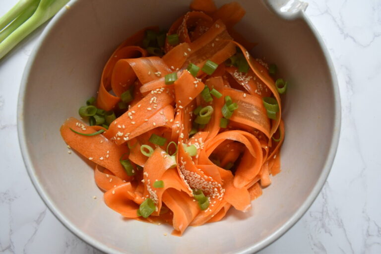 tiktok viral carrot ribon salad