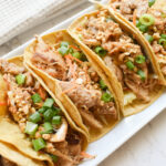 peanut chicken tacos with thai slaw