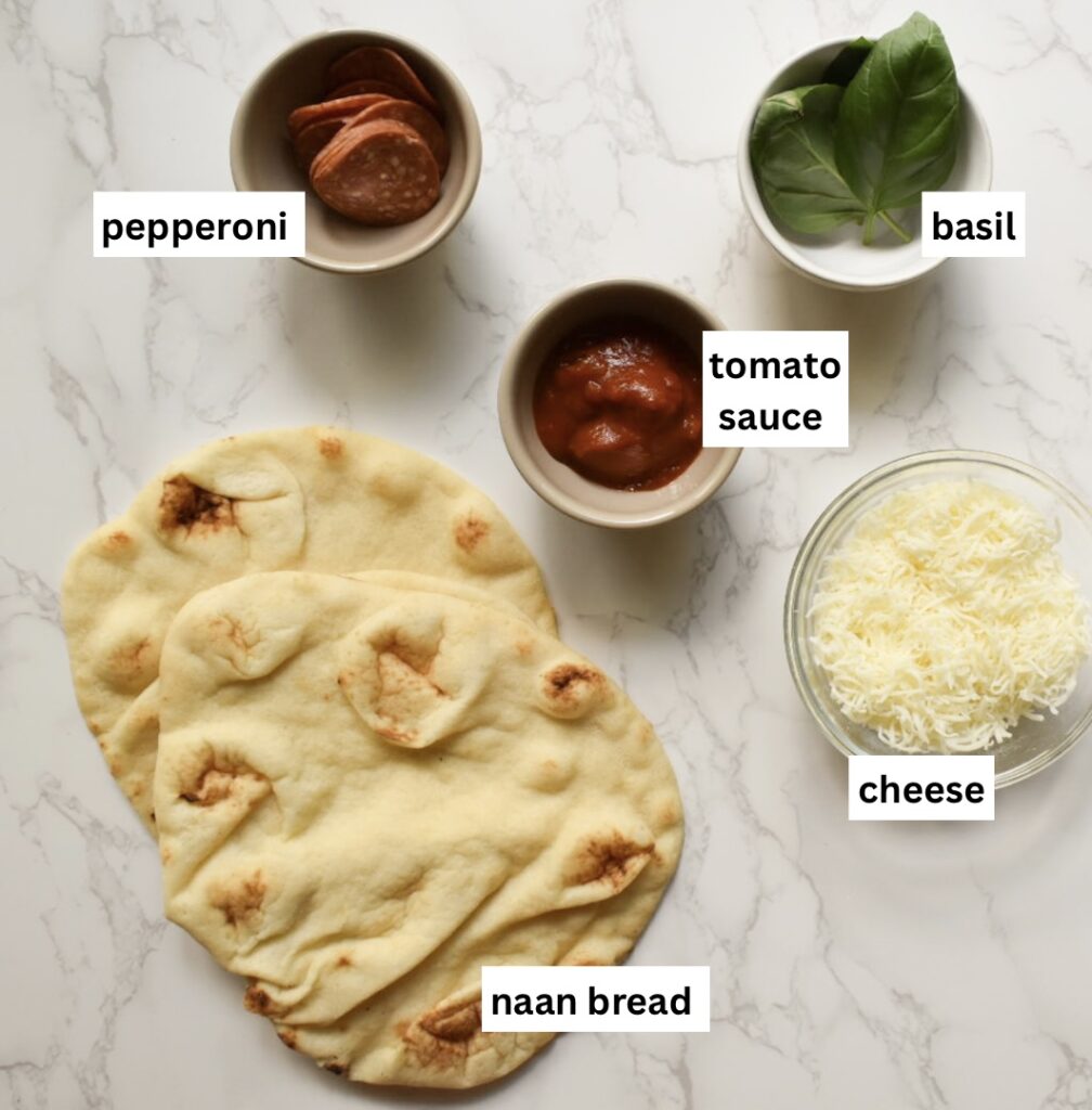 ingredients in air fryer naan pizza