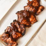bbq chicken thighs cooked in the air fryer