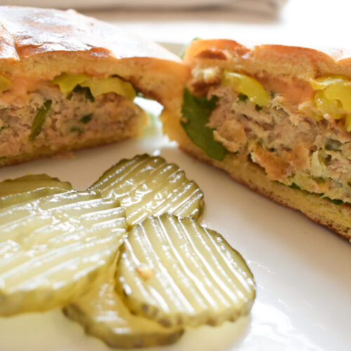 tuna and spinach patties baked to perfection