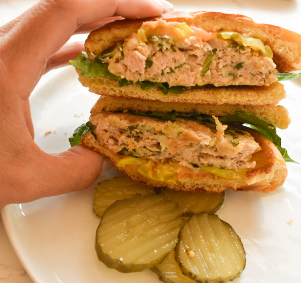 baked tuna and spinach patties