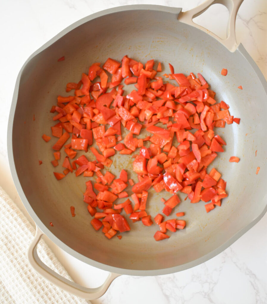 sauteed peppers for baked tacos