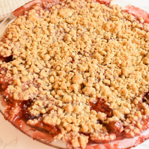 strawberry rhubarb summer crisp