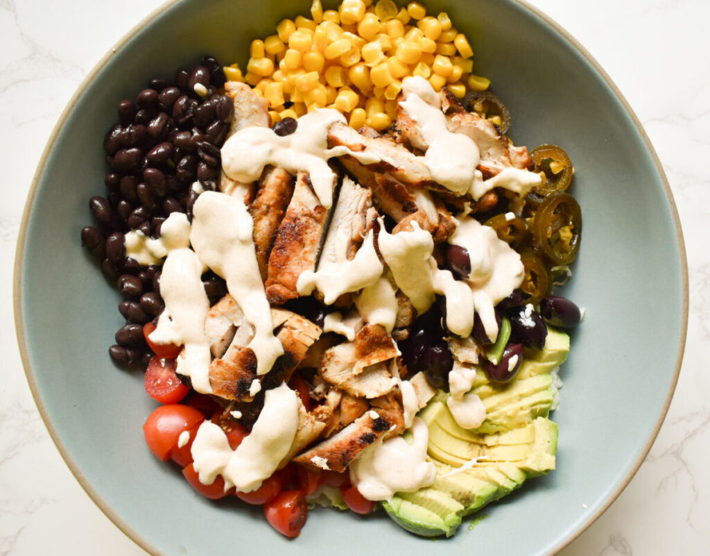 southwest chicken burrito bowl