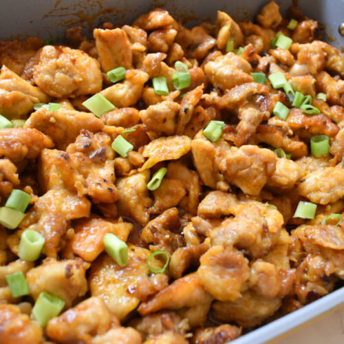 Firecracker tofu recipe with chicken thighs