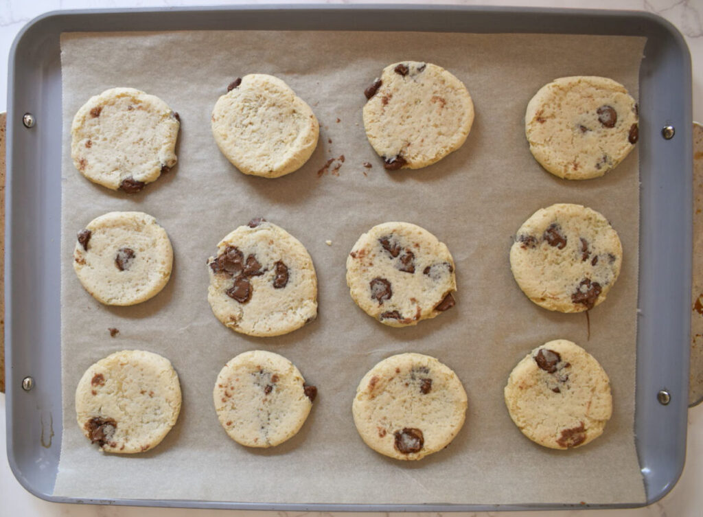 freshly cooked protein cookies