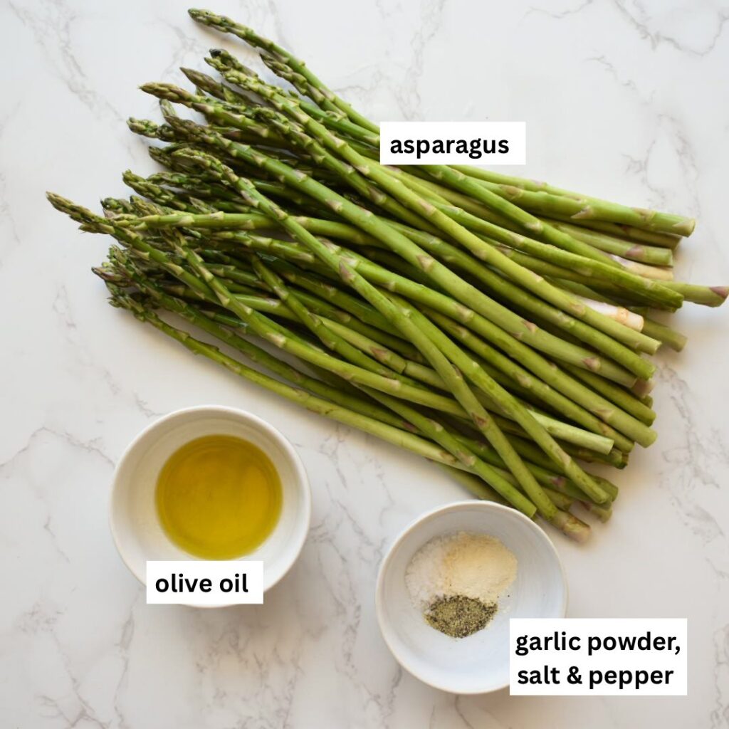 ingredients in oven roasted asparagus