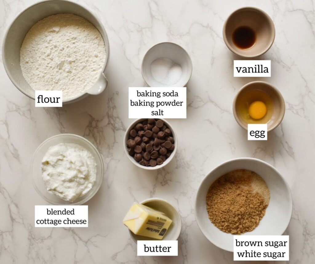 ingredient in protein cookies made with cottage cheese