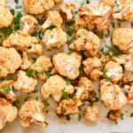 oven roasted cauliflower with herbs and spices