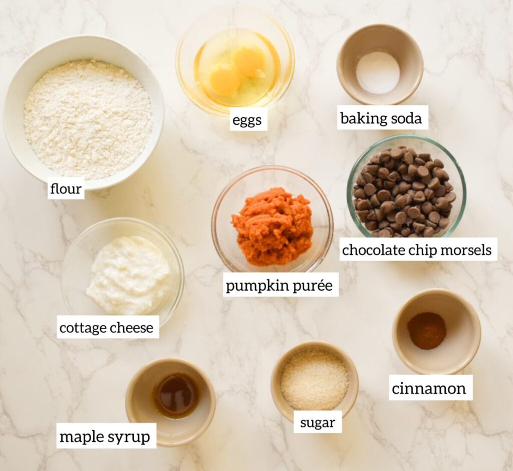 ingredients in protein pumpkin bread