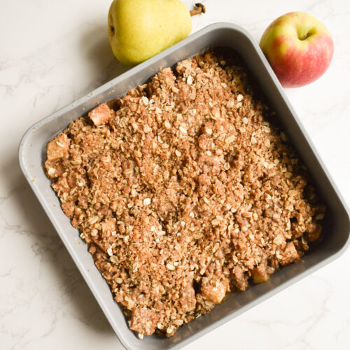 apple crumble, pear crisp