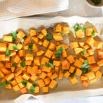 roasted butternut squash with garlic and paprika