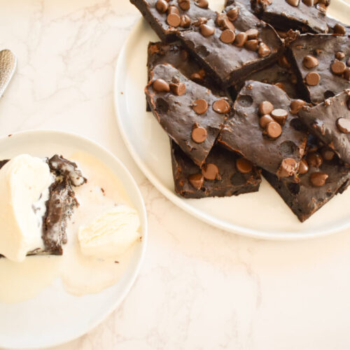 Fudgy Banana Applesauce Brownies