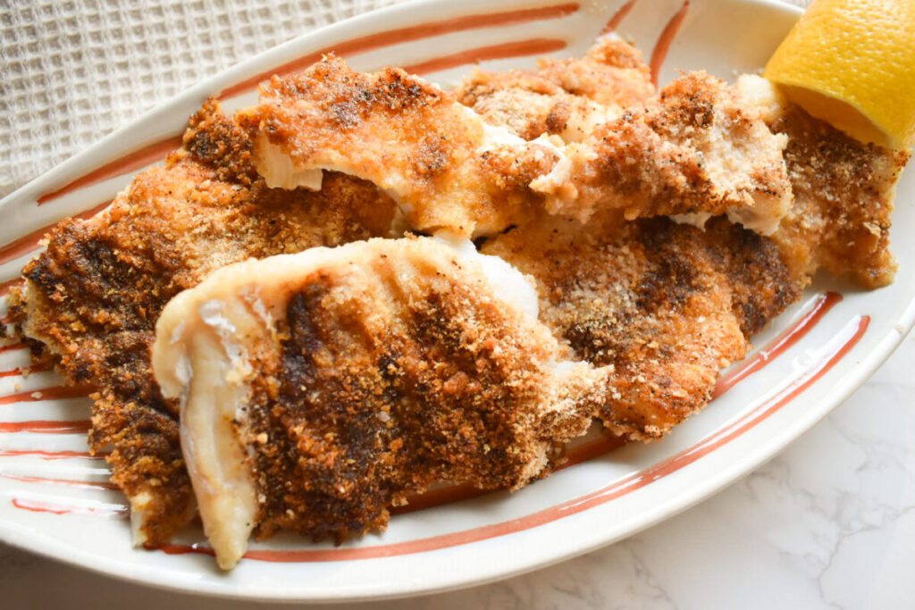 air fryer code served with a lemon slice