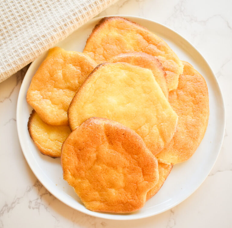 keto cloud bread made with cottage cheese and honey