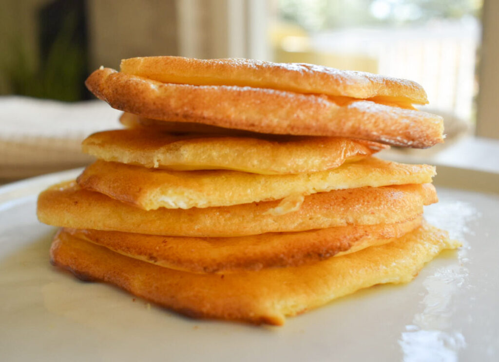 keto cloud bread made with cottage cheese and honey
