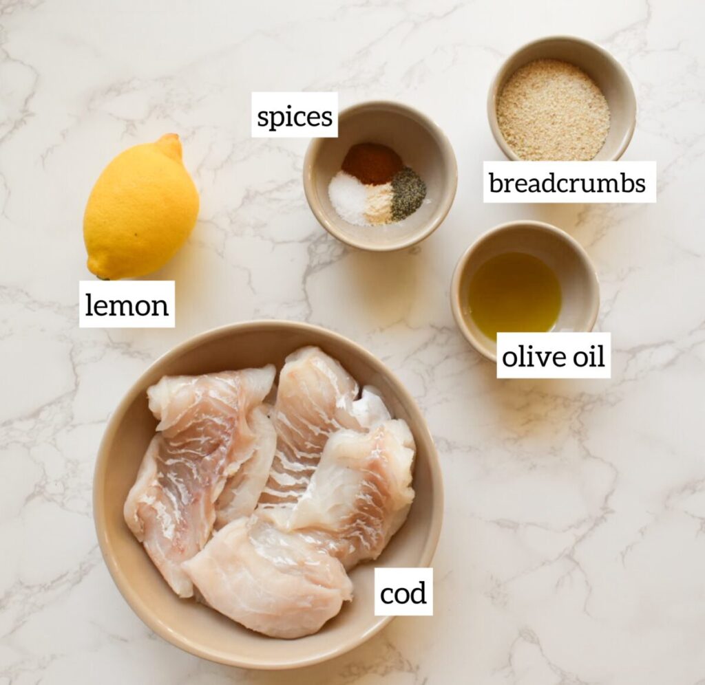 ingredients in air fryer cod recipe