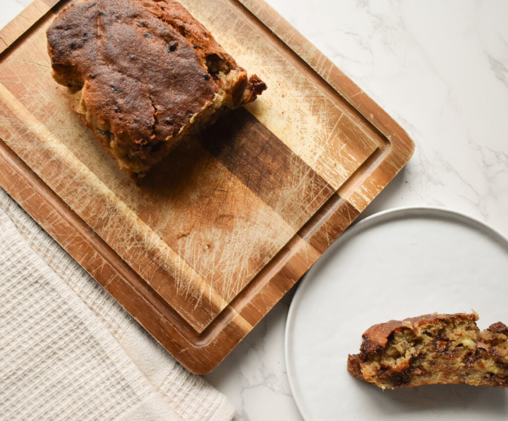 banana bread made in the air fryer