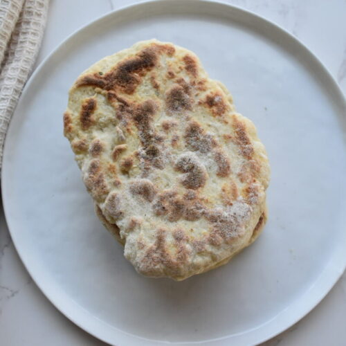Two ingredient cottage cheese flatbread dough