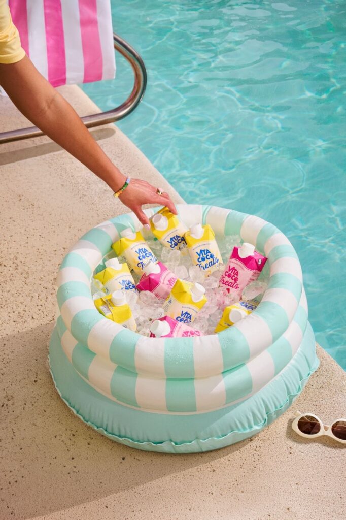 Vita Coco Frosted Lemonade creamy coconut drink in glass